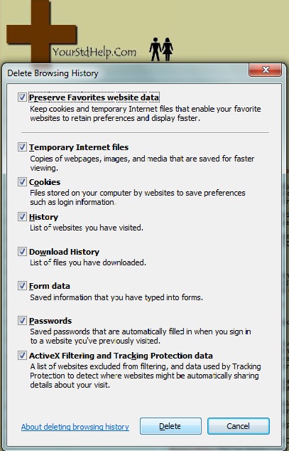Clear and Delete IE Browser History